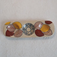 作家 加藤喜道 三彩皿 大 M