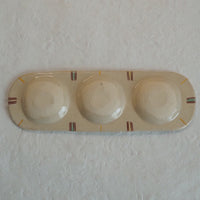 作家 加藤喜道 三彩皿 大 M