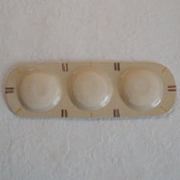 作家 加藤喜道 三彩皿 大 N