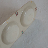 作家 加藤喜道 三彩皿 大 O