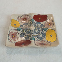 作家 加藤喜道 四彩皿 C