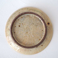 作家 中村哲雄 粉引 平皿(18cm)