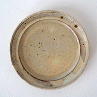 作家 中村哲雄 粉引 リム平皿(17cm)