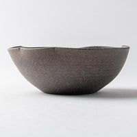 津軽金山焼 黒ひだすき 雲型鉢 (小) 津軽金山焼 津軽金山焼