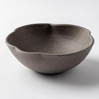 津軽金山焼 黒ひだすき 雲型鉢 (小) 津軽金山焼 津軽金山焼