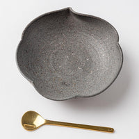 津軽金山焼 黒ひだすき 雲型鉢 (中) 津軽金山焼 津軽金山焼