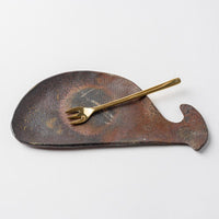 津軽金山焼 くじらのお皿 津軽金山焼 津軽金山焼