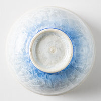 京焼・清水焼 陶あん 花結晶 ご飯茶碗 大(青白) 京焼・清水焼 陶あん 京焼・清水焼