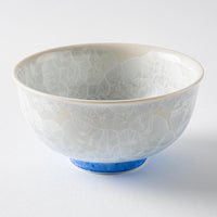京焼・清水焼 陶あん 花結晶 ご飯茶碗 大(青白) 京焼・清水焼 陶あん 京焼・清水焼