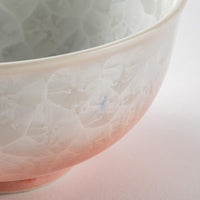 京焼・清水焼 陶あん 花結晶 ご飯茶碗 大(桃白) 京焼・清水焼 陶あん 京焼・清水焼