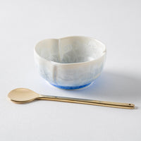 京焼・清水焼 陶あん 花結晶 小鉢(青白) 京焼・清水焼 陶あん 京焼・清水焼