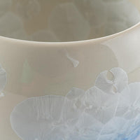 京焼・清水焼 陶あん 花結晶 玉湯呑(青白) 京焼・清水焼 陶あん 京焼・清水焼