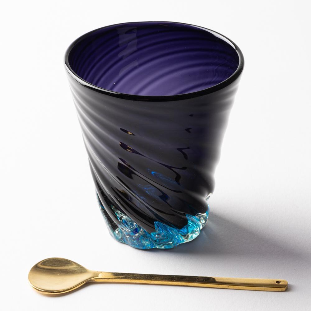 琉球ガラス工房 glass32 青の洞窟 底穴 モール小 琉球ガラス工房glass32 琉球ガラス