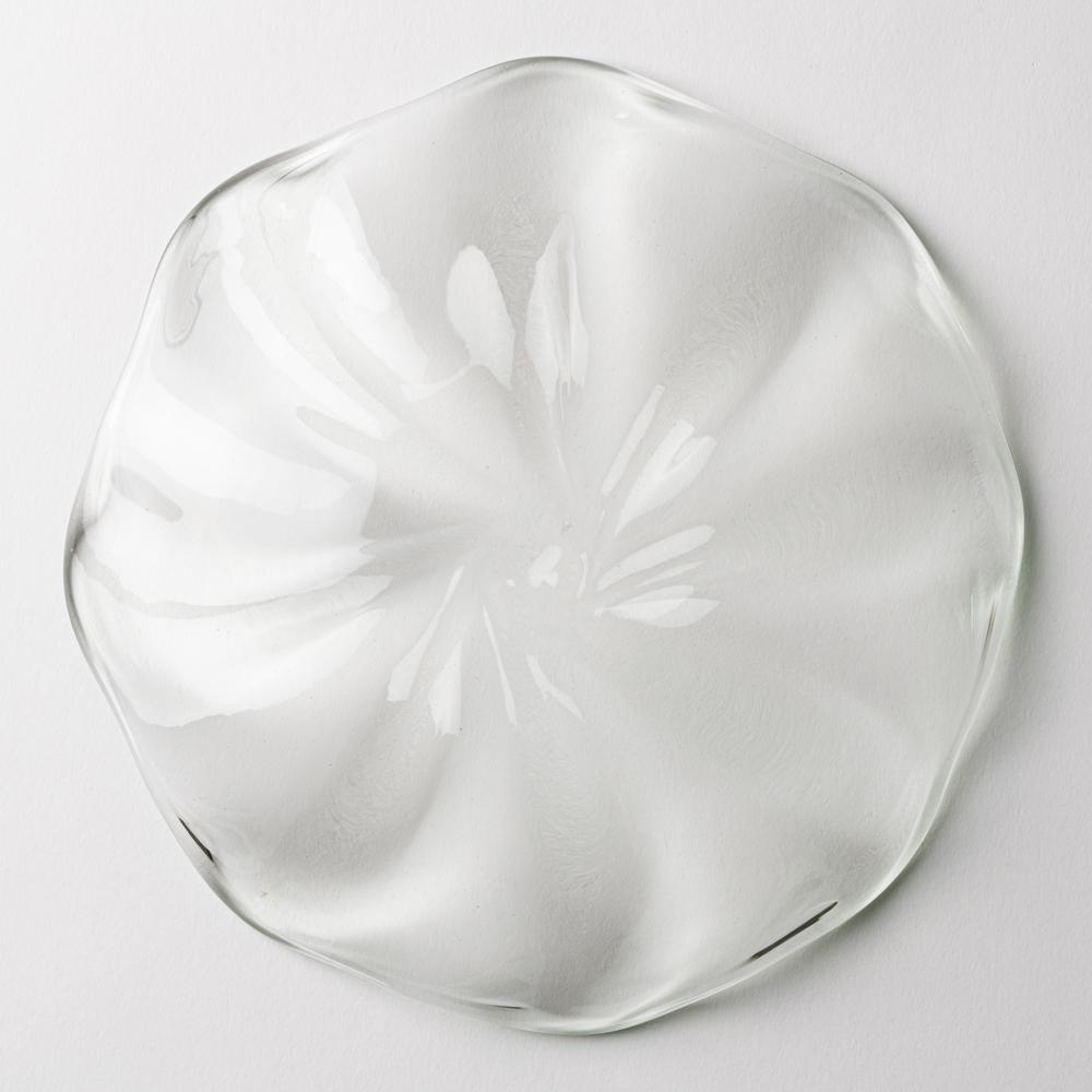 琉球ガラス工房 glass32 うず皿(クリア) 琉球ガラス工房glass32 琉球ガラス