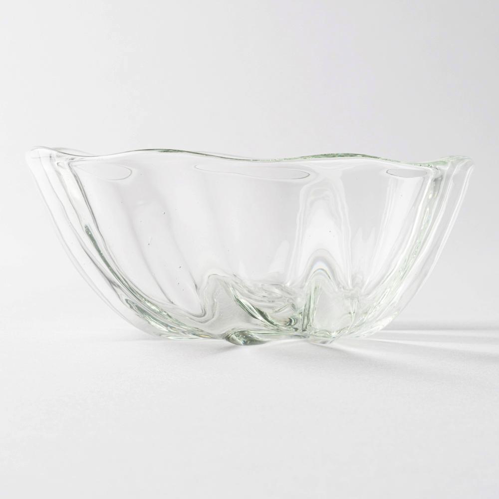 琉球ガラス工房 glass32 うず小鉢(クリア) 琉球ガラス工房glass32 琉球ガラス