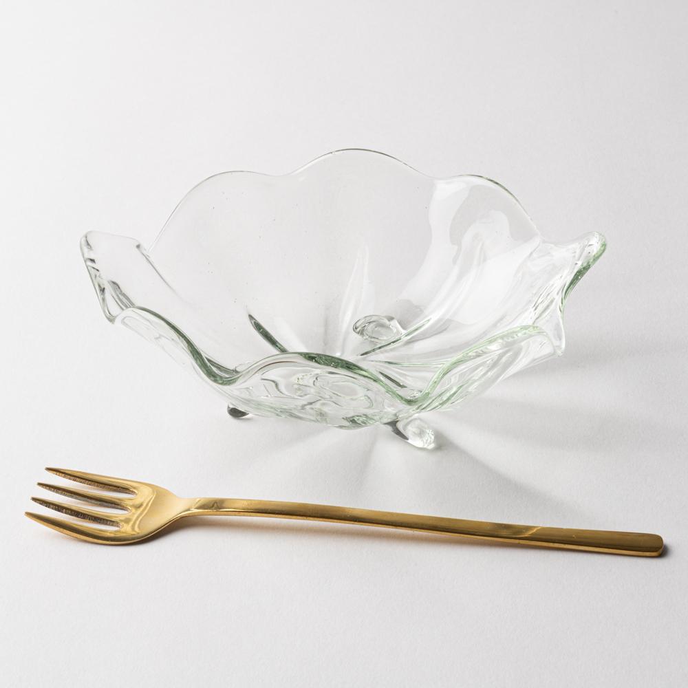 琉球ガラス工房 glass32 足付うず小鉢 琉球ガラス工房glass32 琉球ガラス