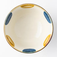 やちむん 陶眞窯 4寸マカイ 染付 ドット(ゴスアメ) やちむん 陶眞窯 やちむん