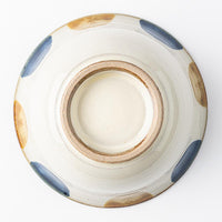 やちむん 陶眞窯 4寸マカイ 染付 ドット(ゴスアメ) やちむん 陶眞窯 やちむん