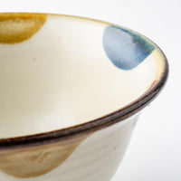 やちむん 陶眞窯 4寸マカイ 染付 ドット(ゴスアメ) やちむん 陶眞窯 やちむん