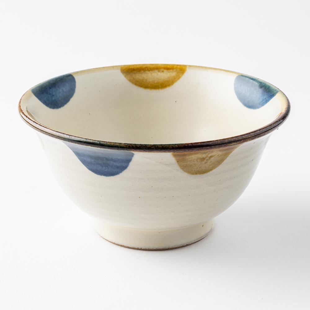 やちむん 陶眞窯 4寸マカイ 染付 ドット(ゴスアメ) やちむん 陶眞窯 やちむん