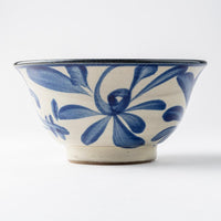 やちむん 陶眞窯 4寸マカイ 染付 コバルト唐草 やちむん 陶眞窯 やちむん