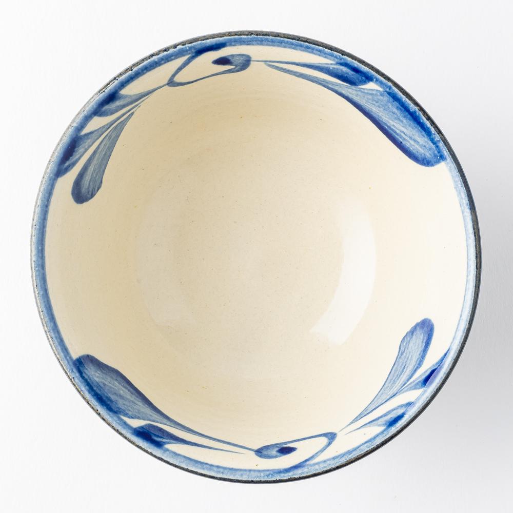 やちむん 陶眞窯 4寸マカイ 染付 コバルト唐草 やちむん 陶眞窯 やちむん