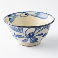 やちむん 陶眞窯 4寸マカイ 染付 コバルト唐草 やちむん 陶眞窯 やちむん