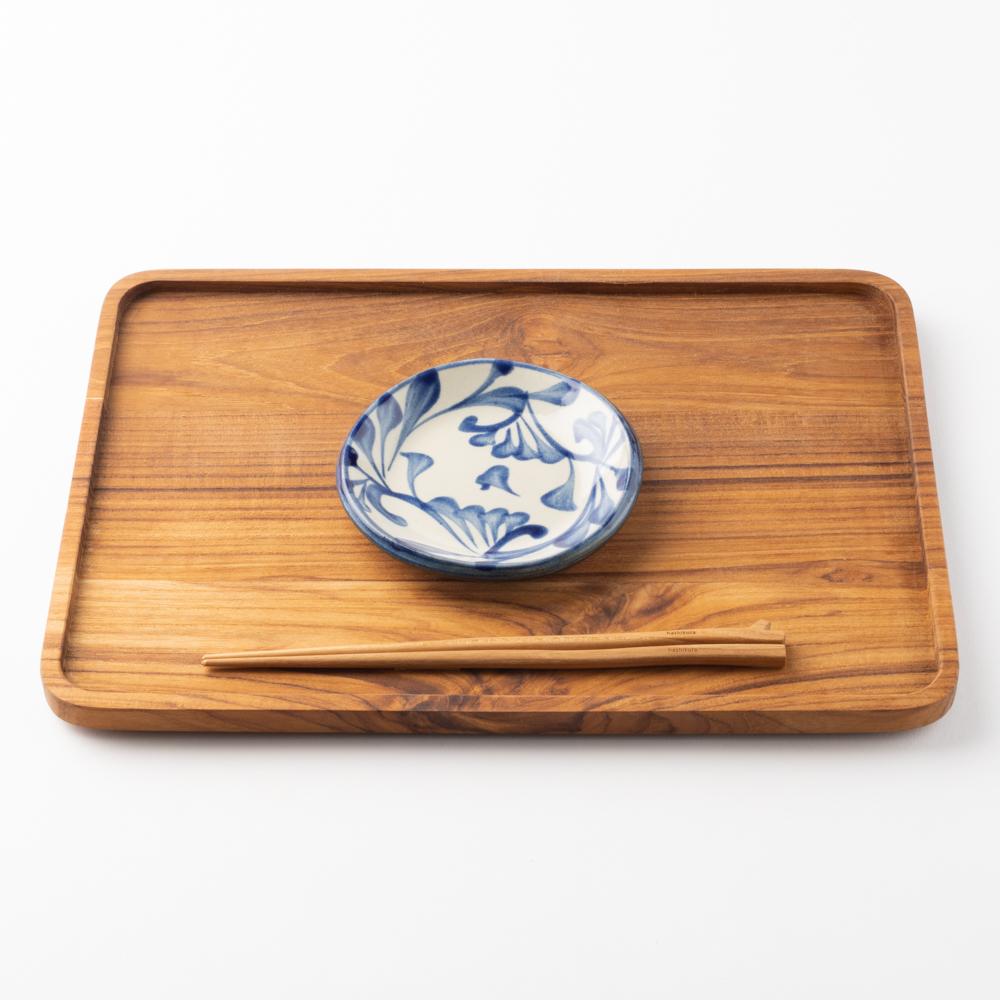 やちむん 陶眞窯 4寸プレート 染付 コバルト唐草 やちむん 陶眞窯 やちむん