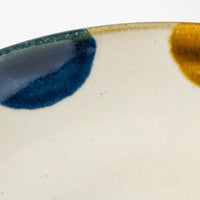 やちむん 陶眞窯 5寸皿 染付 ドット(ゴスアメ) やちむん 陶眞窯 やちむん