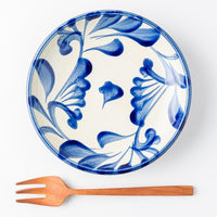 やちむん 陶眞窯 5寸皿 染付 コバルト唐草 やちむん 陶眞窯 やちむん