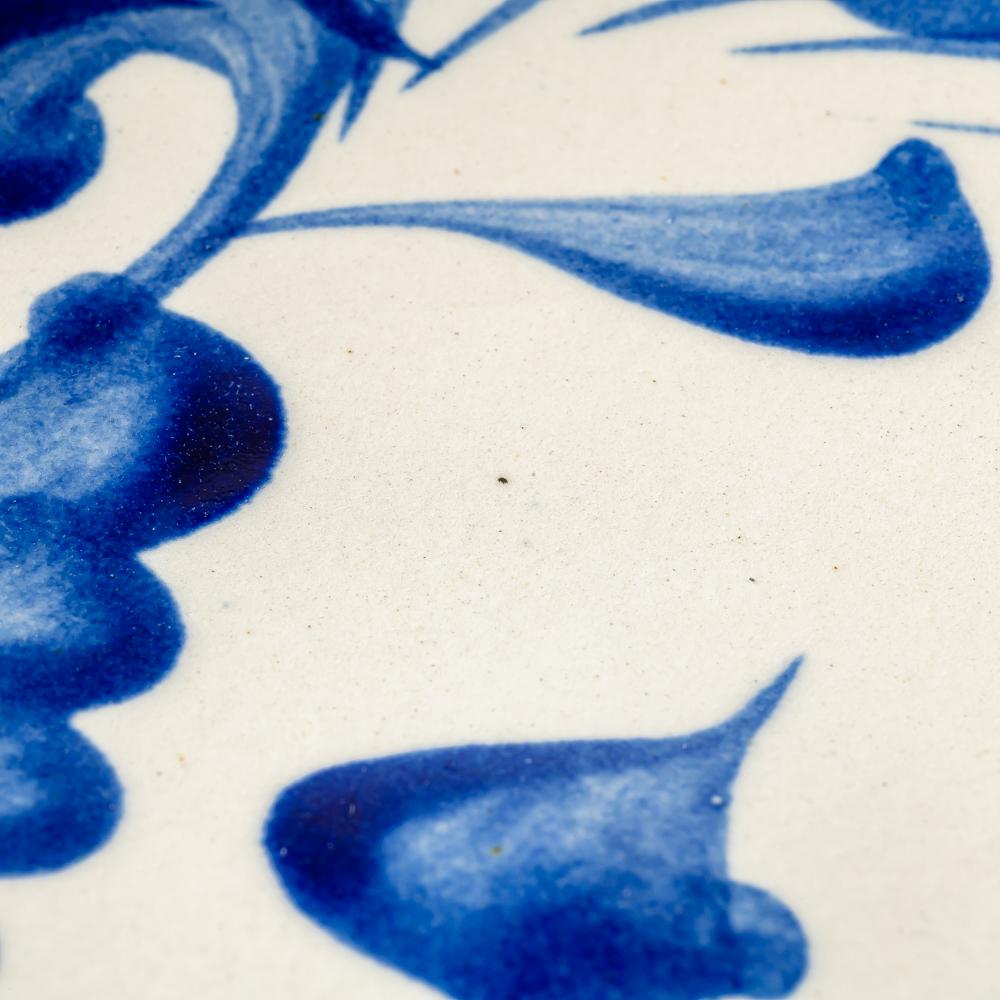 やちむん 陶眞窯 5寸皿 染付 コバルト唐草 やちむん 陶眞窯 やちむん