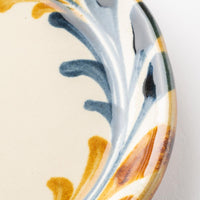 やちむん 陶眞窯 6寸プレート 染付 デイゴ唐草 やちむん 陶眞窯 やちむん