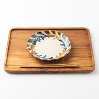 やちむん 陶眞窯 6寸プレート 染付 デイゴ唐草 やちむん 陶眞窯 やちむん