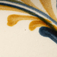 やちむん 陶眞窯 6寸プレート 染付 デイゴ唐草 やちむん 陶眞窯 やちむん