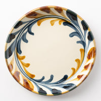 やちむん 陶眞窯 6寸プレート 染付 デイゴ唐草 やちむん 陶眞窯 やちむん