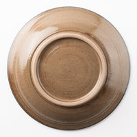 やちむん 陶眞窯 7寸皿 赤絵デイゴ やちむん 陶眞窯 やちむん