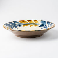 やちむん 陶眞窯 7寸皿 染付 デイゴ唐草 やちむん 陶眞窯 やちむん