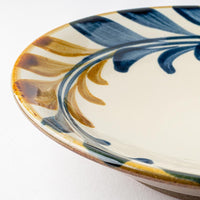 やちむん 陶眞窯 7寸皿 染付 デイゴ唐草 やちむん 陶眞窯 やちむん