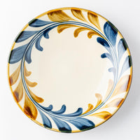 やちむん 陶眞窯 7寸皿 染付 デイゴ唐草 やちむん 陶眞窯 やちむん