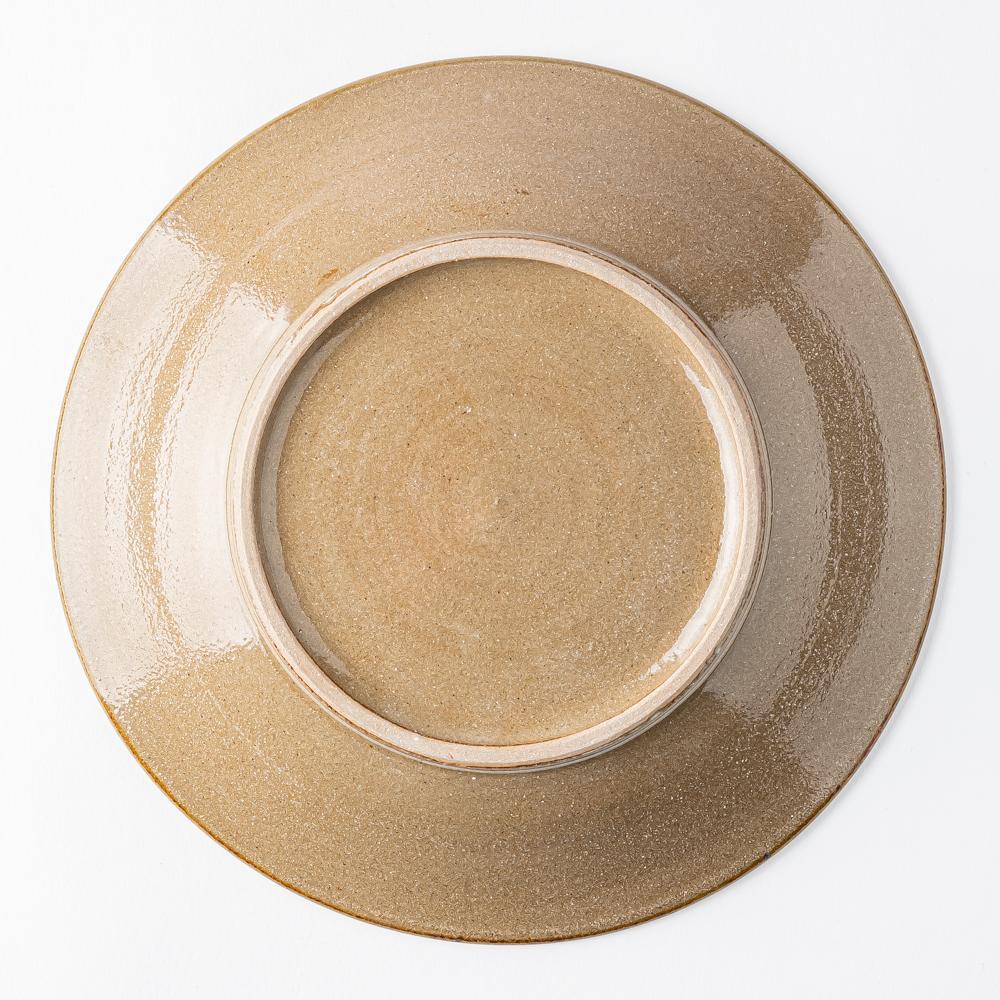 やちむん 陶眞窯 7寸皿 染付 ドット(アメオリベ) やちむん 陶眞窯 やちむん