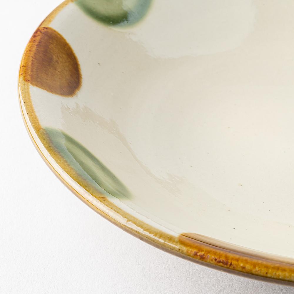 やちむん 陶眞窯 7寸皿 染付 ドット(アメオリベ) やちむん 陶眞窯 やちむん