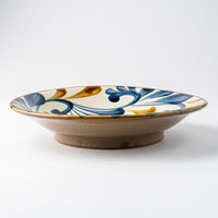 やちむん 陶眞窯 7寸皿 染付 ゴスアメ唐草 やちむん 陶眞窯 やちむん