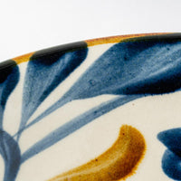 やちむん 陶眞窯 7寸皿 染付 ゴスアメ唐草 やちむん 陶眞窯 やちむん