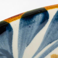 やちむん 陶眞窯 7寸皿 染付 ゴスアメ唐草 やちむん 陶眞窯 やちむん