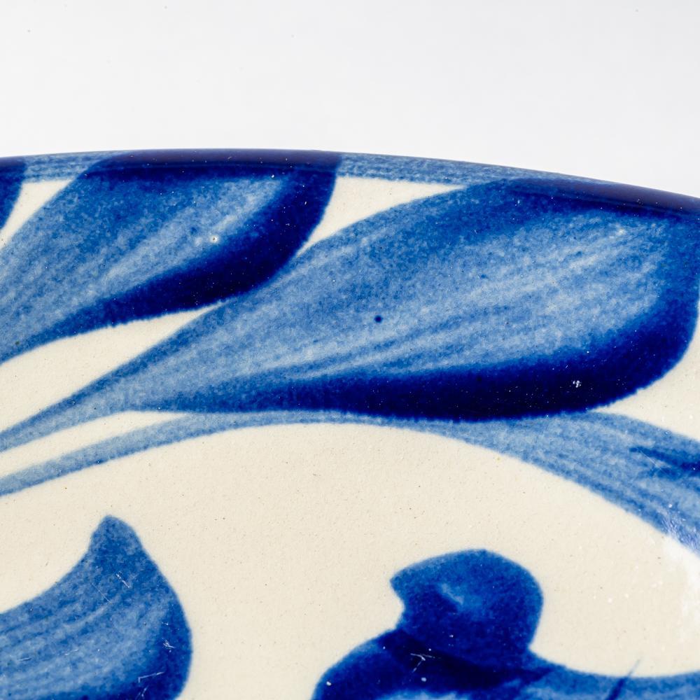 やちむん 陶眞窯 7寸皿 染付 コバルト唐草 やちむん 陶眞窯 やちむん