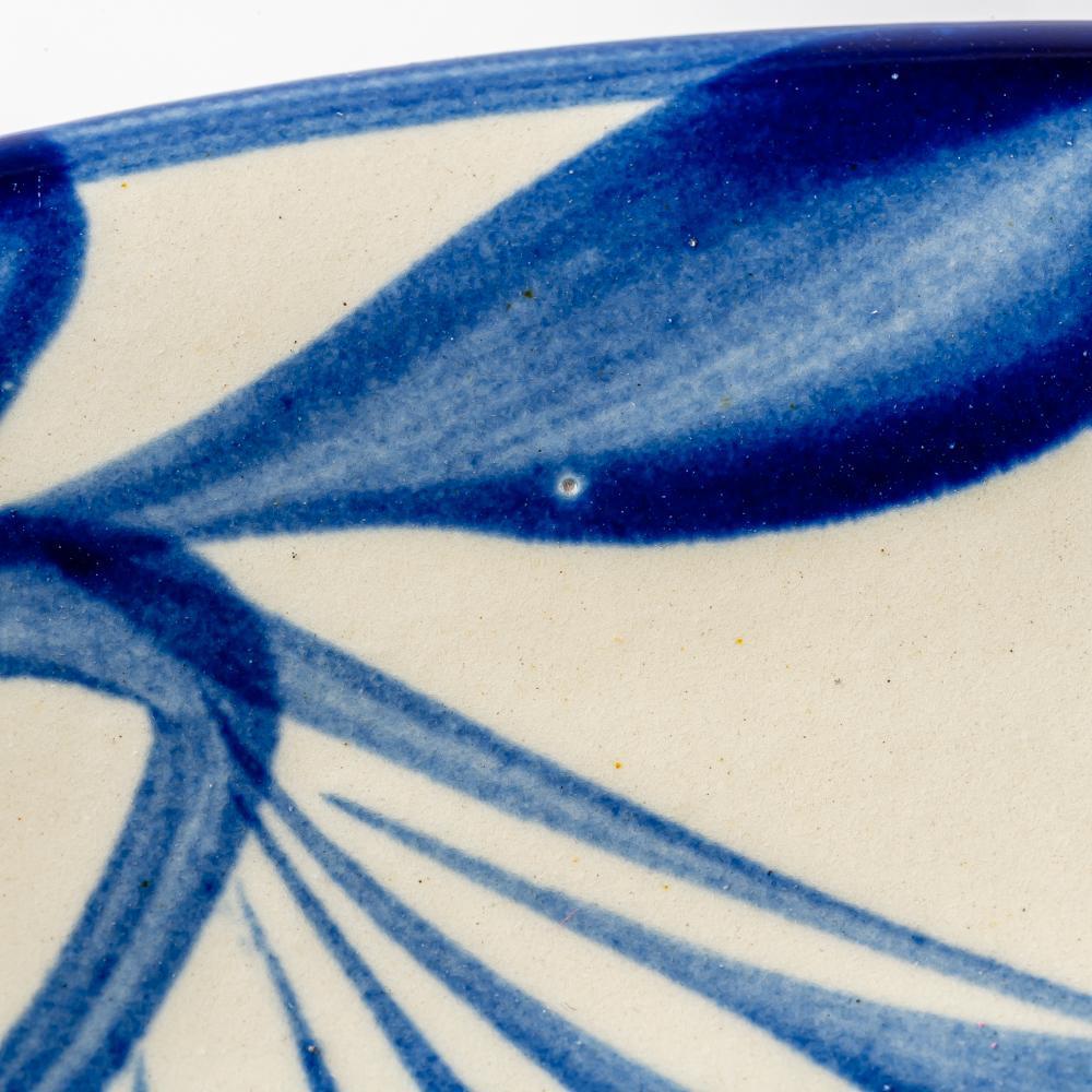 やちむん 陶眞窯 7寸皿 染付 コバルト唐草 やちむん 陶眞窯 やちむん