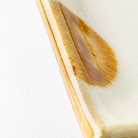 やちむん 陶眞窯 長角皿(サンマ皿) 染付 ドット(アメオリベ) やちむん 陶眞窯 やちむん