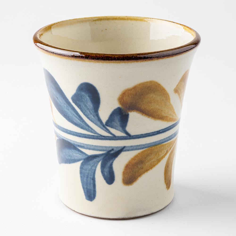 やちむん 陶眞窯 フリーカップ 染付 デイゴ唐草 やちむん 陶眞窯 やちむん