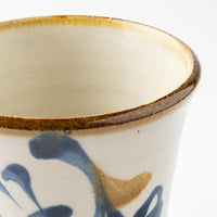 やちむん 陶眞窯 フリーカップ 染付 ゴスアメ唐草 やちむん 陶眞窯 やちむん