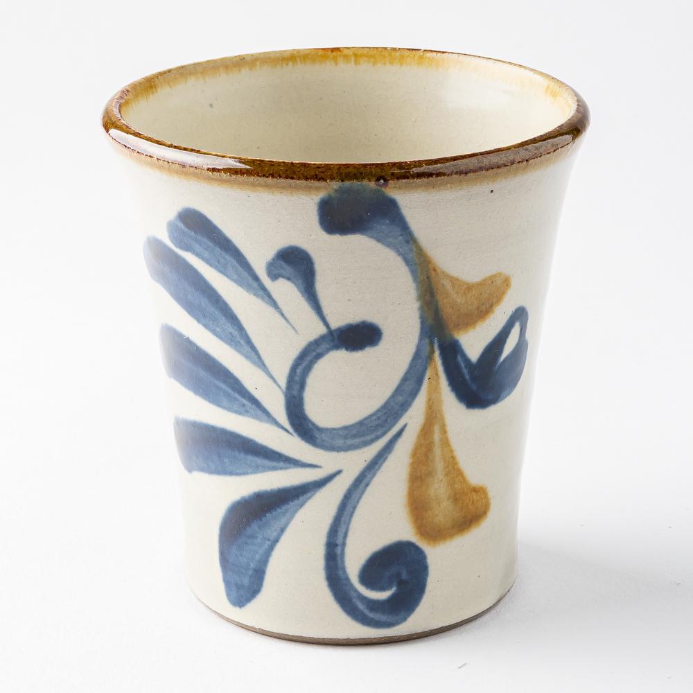 やちむん 陶眞窯 フリーカップ 染付 ゴスアメ唐草 やちむん 陶眞窯 やちむん